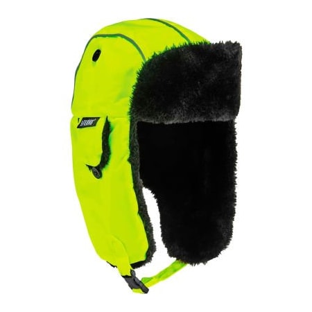 N-Ferno 6802 Classic Trapper Hat, L/XL, Lime